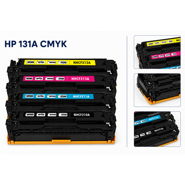 Zestaw tonerów HP 4 sztuki  HP 131A CMYK